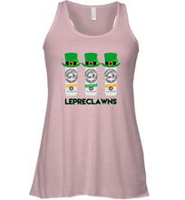 Load image into Gallery viewer, St Patrick's Irish Day Lepreclawns Lucky Shamrock Drinking Racerback Tank