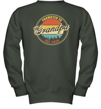 Load image into Gallery viewer, Family Shirt First Time New Grandpa Est 2020 Vintage Youth Sweatshirt