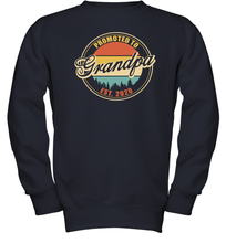 Load image into Gallery viewer, Family Shirt First Time New Grandpa Est 2020 Vintage Youth Sweatshirt