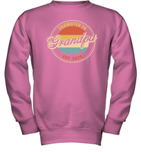 Load image into Gallery viewer, Family Shirt First Time New Grandpa Est 2020 Vintage Youth Sweatshirt