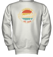 Load image into Gallery viewer, Family Shirt First Time New Grandpa Est 2020 Vintage Youth Sweatshirt