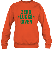 Load image into Gallery viewer, Zero Lucks Given Shirt Lucky Green St. Patrick's Day Sweatshirt
