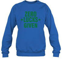 Load image into Gallery viewer, Zero Lucks Given Shirt Lucky Green St. Patrick's Day Sweatshirt