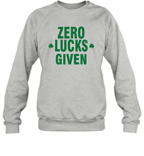 Load image into Gallery viewer, Zero Lucks Given Shirt Lucky Green St. Patrick's Day Sweatshirt
