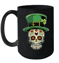 Load image into Gallery viewer, Sugar Skull Of Dead Shirt St. Patrick's Day Ceramic Mug 15oz