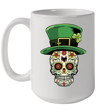 Load image into Gallery viewer, Sugar Skull Of Dead Shirt St. Patrick's Day Ceramic Mug 15oz
