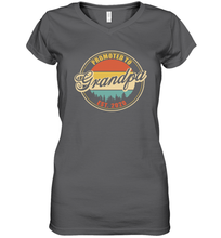 Load image into Gallery viewer, Family Shirt First Time New Grandpa Est 2020 Vintage Women's V-Neck T-Shirt