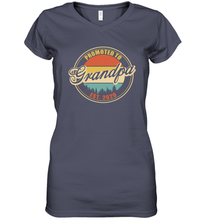 Load image into Gallery viewer, Family Shirt First Time New Grandpa Est 2020 Vintage Women's V-Neck T-Shirt