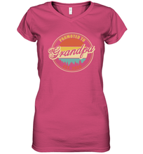 Load image into Gallery viewer, Family Shirt First Time New Grandpa Est 2020 Vintage Women's V-Neck T-Shirt