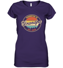 Load image into Gallery viewer, Family Shirt First Time New Grandpa Est 2020 Vintage Women's V-Neck T-Shirt