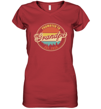 Load image into Gallery viewer, Family Shirt First Time New Grandpa Est 2020 Vintage Women's V-Neck T-Shirt