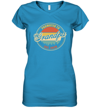 Load image into Gallery viewer, Family Shirt First Time New Grandpa Est 2020 Vintage Women's V-Neck T-Shirt