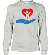 Load image into Gallery viewer, Family Shirt My Hand Heart Autism Awareness Youth Long Sleeve