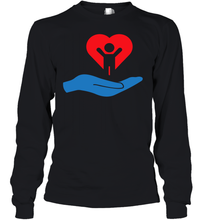Load image into Gallery viewer, Family Shirt My Hand Heart Autism Awareness Youth Long Sleeve