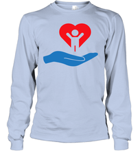 Load image into Gallery viewer, Family Shirt My Hand Heart Autism Awareness Youth Long Sleeve