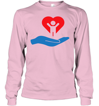 Load image into Gallery viewer, Family Shirt My Hand Heart Autism Awareness Youth Long Sleeve
