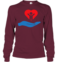 Load image into Gallery viewer, Family Shirt My Hand Heart Autism Awareness Youth Long Sleeve
