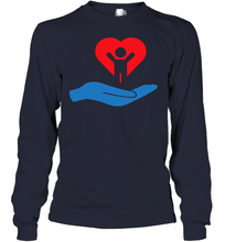 Load image into Gallery viewer, Family Shirt My Hand Heart Autism Awareness Youth Long Sleeve