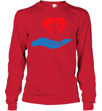 Load image into Gallery viewer, Family Shirt My Hand Heart Autism Awareness Youth Long Sleeve