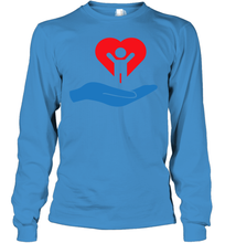 Load image into Gallery viewer, Family Shirt My Hand Heart Autism Awareness Youth Long Sleeve