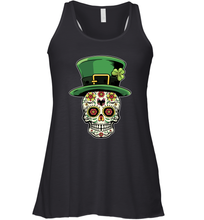Load image into Gallery viewer, Sugar Skull Of Dead Shirt St. Patrick's Day Racerback Tank