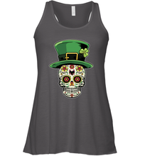 Load image into Gallery viewer, Sugar Skull Of Dead Shirt St. Patrick's Day Racerback Tank