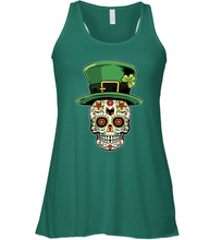 Load image into Gallery viewer, Sugar Skull Of Dead Shirt St. Patrick's Day Racerback Tank