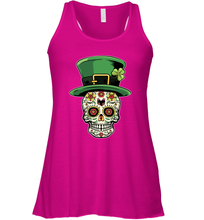 Load image into Gallery viewer, Sugar Skull Of Dead Shirt St. Patrick's Day Racerback Tank