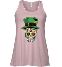 Load image into Gallery viewer, Sugar Skull Of Dead Shirt St. Patrick's Day Racerback Tank