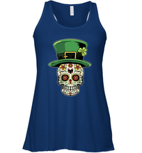 Load image into Gallery viewer, Sugar Skull Of Dead Shirt St. Patrick's Day Racerback Tank