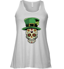Load image into Gallery viewer, Sugar Skull Of Dead Shirt St. Patrick's Day Racerback Tank