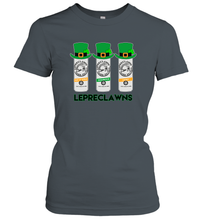 Load image into Gallery viewer, St Patrick's Irish Day Lepreclawns Lucky Shamrock Drinking Women's T-Shirt