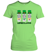 Load image into Gallery viewer, St Patrick's Irish Day Lepreclawns Lucky Shamrock Drinking Women's T-Shirt