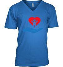Load image into Gallery viewer, Family Shirt My Hand Heart Autism Awareness V-Neck T-Shirt
