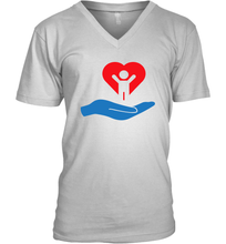 Load image into Gallery viewer, Family Shirt My Hand Heart Autism Awareness V-Neck T-Shirt
