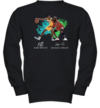 Load image into Gallery viewer, Kobe Bryant And Michael Jordan Signatures Graphic Youth Sweatshirt