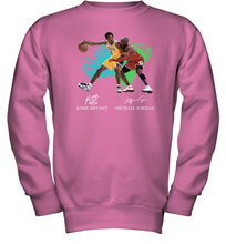 Load image into Gallery viewer, Kobe Bryant And Michael Jordan Signatures Graphic Youth Sweatshirt