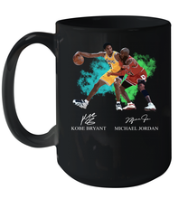 Load image into Gallery viewer, Kobe Bryant And Michael Jordan Signatures Graphic Ceramic Mug 15oz