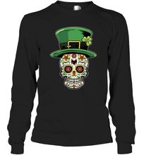 Load image into Gallery viewer, Sugar Skull Of Dead Shirt St. Patrick's Day Long Sleeve T-Shirt