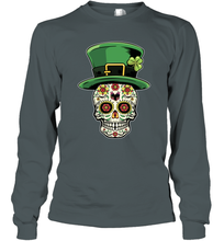 Load image into Gallery viewer, Sugar Skull Of Dead Shirt St. Patrick's Day Long Sleeve T-Shirt