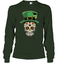 Load image into Gallery viewer, Sugar Skull Of Dead Shirt St. Patrick's Day Long Sleeve T-Shirt