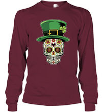 Load image into Gallery viewer, Sugar Skull Of Dead Shirt St. Patrick's Day Long Sleeve T-Shirt