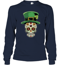 Load image into Gallery viewer, Sugar Skull Of Dead Shirt St. Patrick's Day Long Sleeve T-Shirt