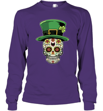 Load image into Gallery viewer, Sugar Skull Of Dead Shirt St. Patrick's Day Long Sleeve T-Shirt