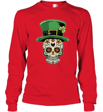 Load image into Gallery viewer, Sugar Skull Of Dead Shirt St. Patrick's Day Long Sleeve T-Shirt