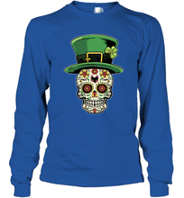 Load image into Gallery viewer, Sugar Skull Of Dead Shirt St. Patrick's Day Long Sleeve T-Shirt