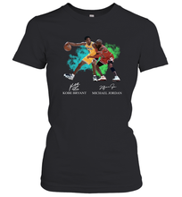 Load image into Gallery viewer, Kobe Bryant And Michael Jordan Signatures Graphic Women's T-Shirt