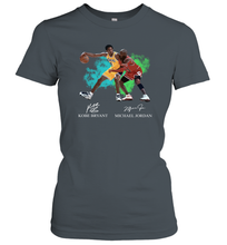 Load image into Gallery viewer, Kobe Bryant And Michael Jordan Signatures Graphic Women's T-Shirt