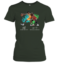Load image into Gallery viewer, Kobe Bryant And Michael Jordan Signatures Graphic Women's T-Shirt