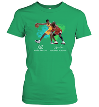Load image into Gallery viewer, Kobe Bryant And Michael Jordan Signatures Graphic Women's T-Shirt